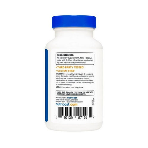 Nutricost, N-Acetyl L-Tyrosine Capsules, 350 Mg, 120 Count