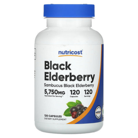 Nutricost, Elderberry Capsules, 575 Mg, 120 Count