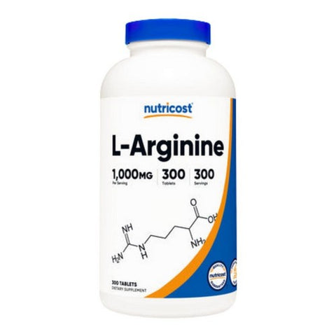 Nutricost, L-Arginine Tablets, 1000 Mg, 300 Count