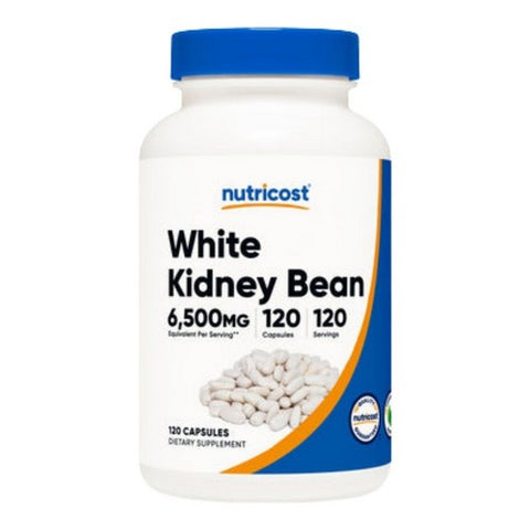 Nutricost, White Kidney Bean Capsules, 6500 Mg, 120 Count