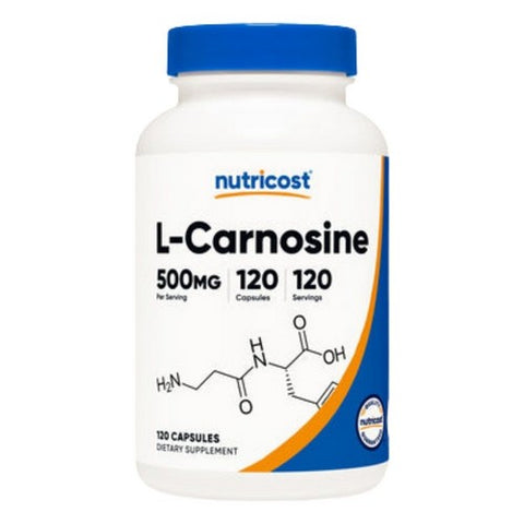 Nutricost, L-Carnosine Capsules, 500 Mg, 120 Count