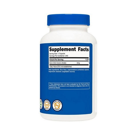 Nutricost, Boron Capsules, 5 Mg, 240 Count
