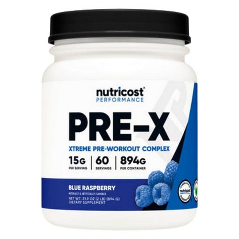 Nutricost, Pre-X Blue Raspberry, 60 Servings