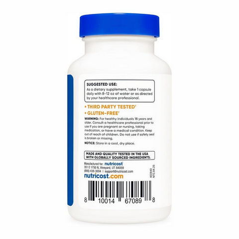 Nutricost, Yohimbe Bark Capsules, 9 Mg, 120 Count