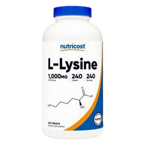 Nutricost, L-Lysine Tablets, 1000 Mg, 240 Count