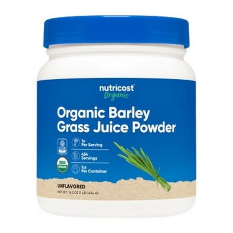 Nutricost, Organic Barley Grass Juice Powder, 1 Lb