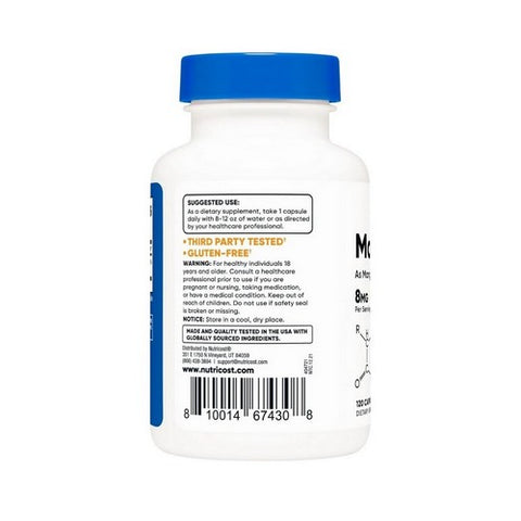 Nutricost, Manganese Capsules, 8 Mg, 120 Count