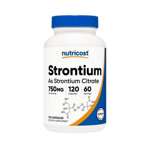 Nutricost, Strontium Capsules, 750 Mg, 120 Count