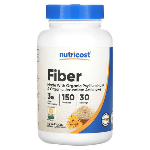 Nutricost, Fiber Capsules MWO, 600 Mg, 150 Count