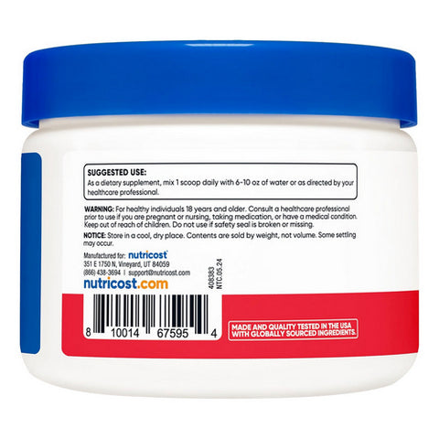 Nutricost, Magnesium Bisglycinate Fruit Punch, 250 Grams