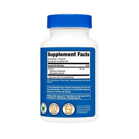 Nutricost, Zembrin Capsules, 50 Mg, 60 Count