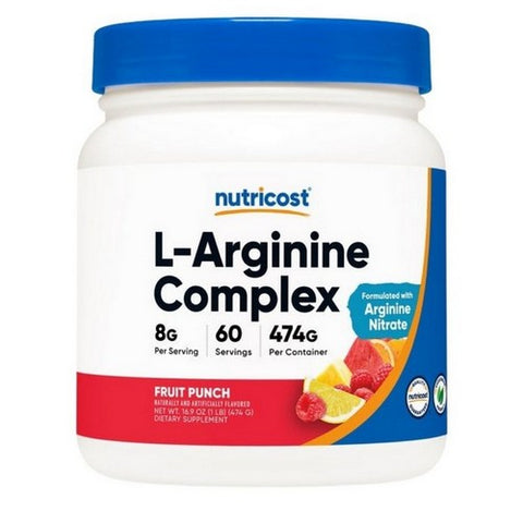 Nutricost, L-Arginine Complex Powder Fruit Punch, 60 Servings