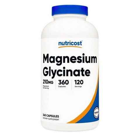 Nutricost, Magnesium Glycinate, 210 Mg, 60 Caps