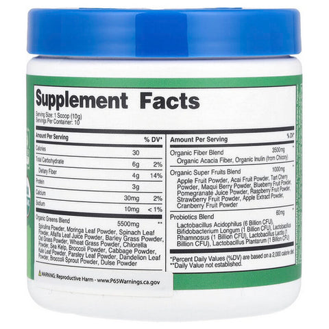 Nutricost, Organic Super Greens Powder, 10 Servings