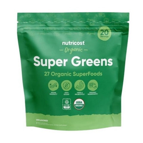 Nutricost, Super Greens Stickpacks Organic, 20 Sticks