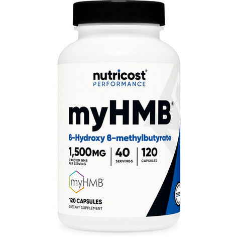 Nutricost, My HMB Capsules, 1500 Mg, 120 Count