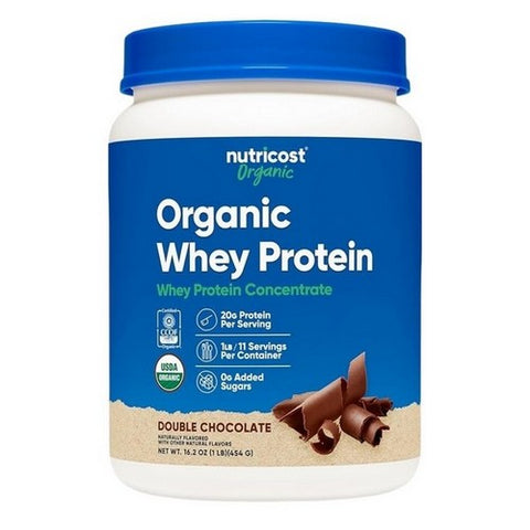 Nutricost, Organic Whey Protein Powder Double Chocolate, 1 Lb