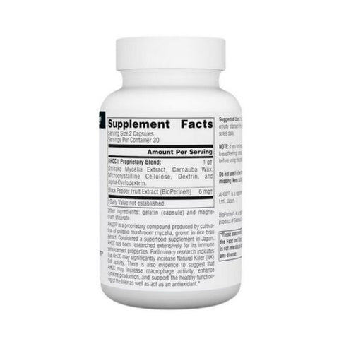 Source Naturals, AHCC with BioPerine, 60 Caps