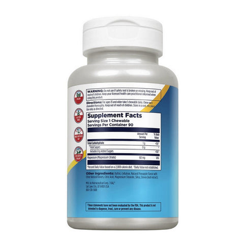 Kal, Magnesium Chewable, 90 Count