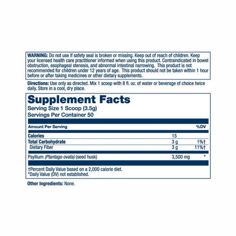 Solaray, Psyllium Fiber, 6.17 Oz