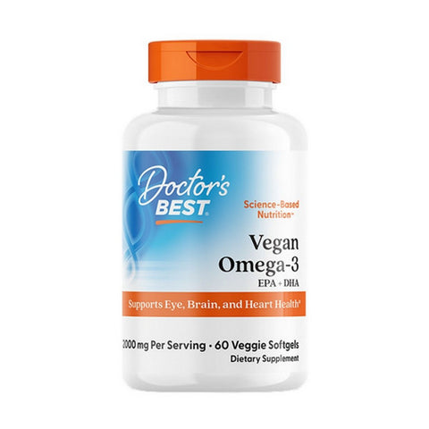 Doctors Best, Vegan Omega-3, 2000 Mg, 60 Veggie Softgels