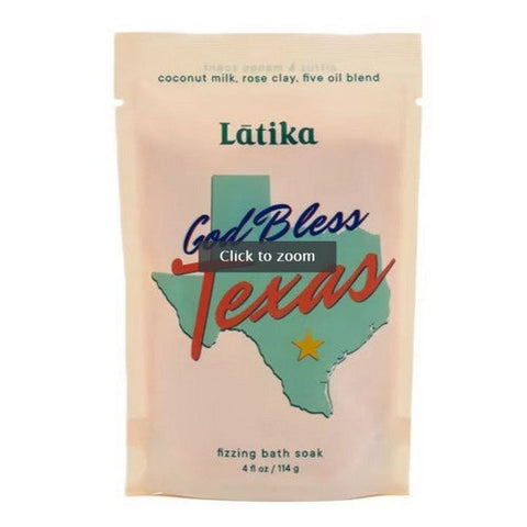 Latika Soap, Fizzing Bath Soak Bless Texas, 4 Oz Latika Soap