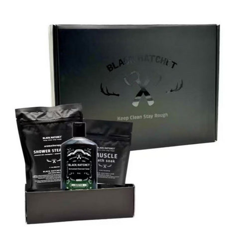 Latika Soap, Black Hatchet Shower Steamer Bag, 5 Count