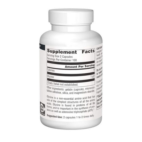 Source Naturals, Glycine 1gm, 200 Caps