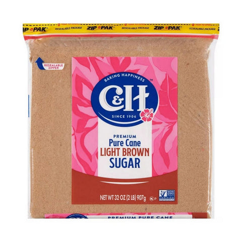 Pure Cane Granulated Golden Brown Sugar 2 Lbs (Case Of 16) by C & H