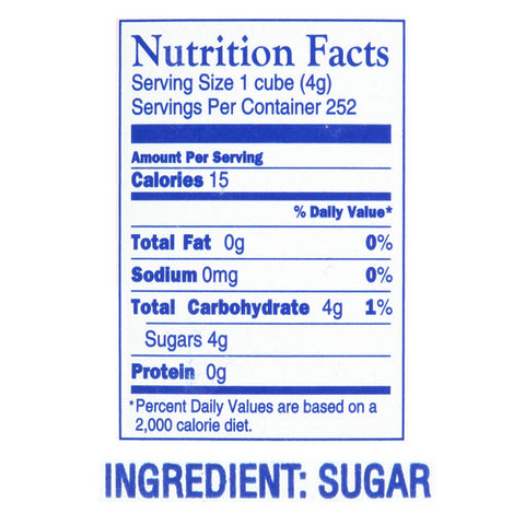 C & H, Pure Cane White Sugar Cube, 2 Lbs (Case Of 12)