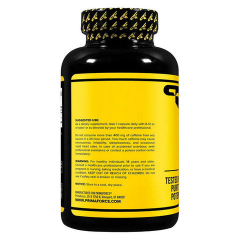 Primaforce, Caffeine + Theanine, 100 Mg + 100 Mg, 180 Caps