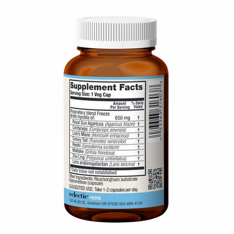 Eclectic Herb, Original 7 Mushrooms, 60 Caps