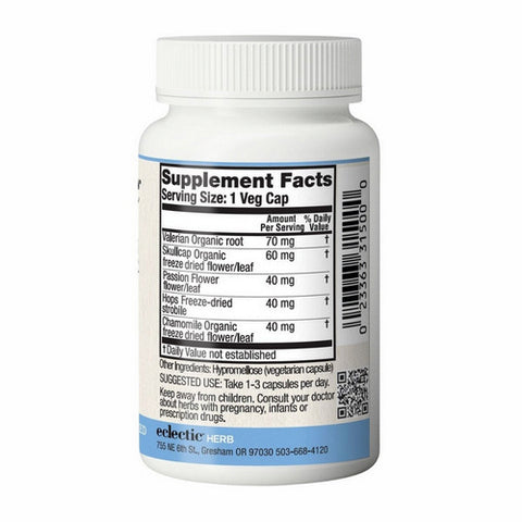 Eclectic Herb, Valerian Passion Flower, 50 Caps