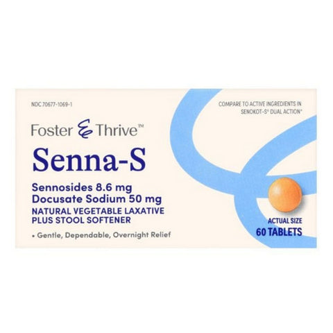 Foster And Thrive, Senna-S Sennosides, 8.6 Mg, 60 Tabs