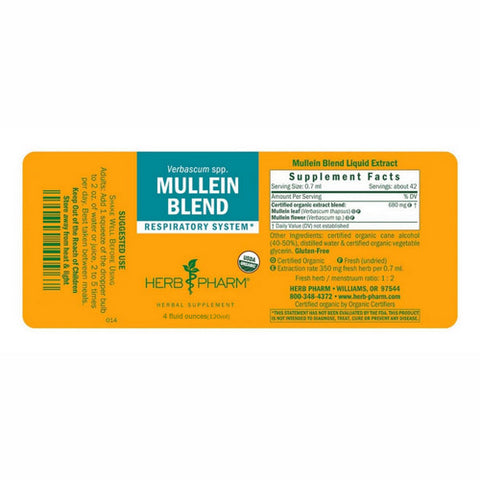 Herb Pharm, Mullein Blend, 4 Oz