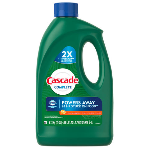 Cascade, Complete Dishwasher Detergent Citrus Breeze Scent, 75 Oz (Case Of 6)
