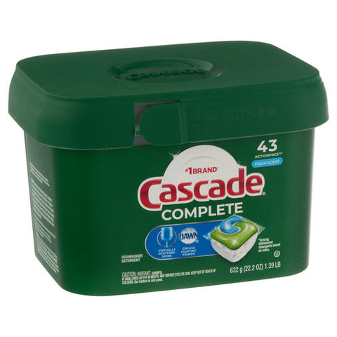 Cascade, Cascade Complete Fresh ActionPacs, 43 Count (Case Of 6)