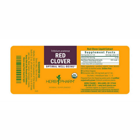 Herb Pharm, Red Clover Extract, 4 Oz