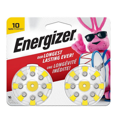 Energizer, Hearing Aid Batteries Size 10, 16 Count