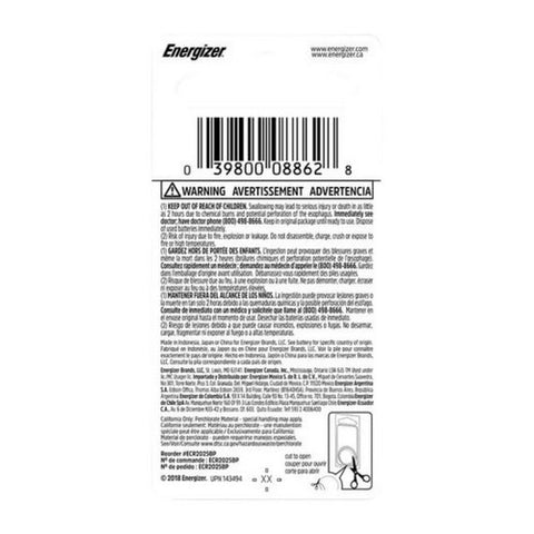 Energizer, Energizer Lithium Battery 2025, 1 Count