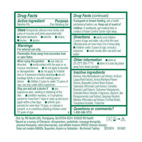 Biofreeze, Overnight Joint And Muscle Pain Relief Roll, 2.5 Oz