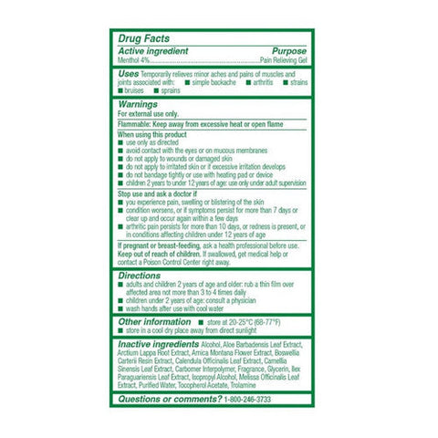 Biofreeze, Menthol-Pain Relieving Overnight Relief Gel Lavender, 3 Oz Biofreeze