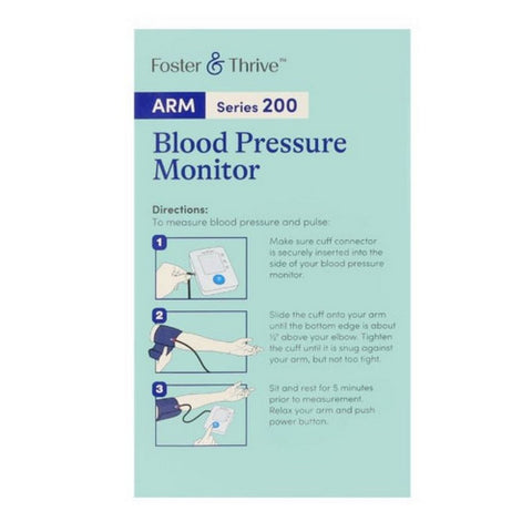 Foster And Thrive, Arm Series 200 Blood Pressure Monitor, 1 Count