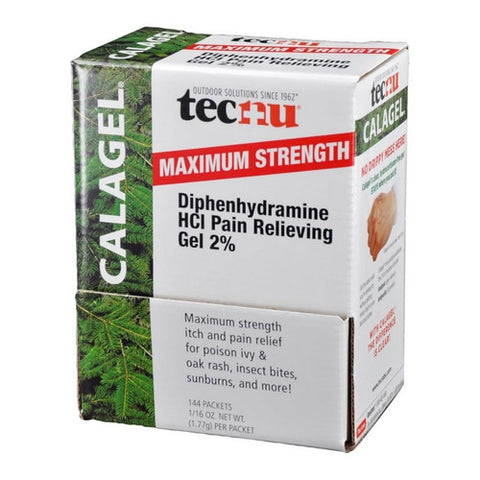 Calagel, Tecnu Anti-Itch Gel Maximum Strength, 144 Packets