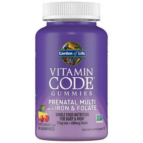 Garden of Life, Vitamin Code Prenatal Multi Cherry Lemonade, 90 Count Garden of Life