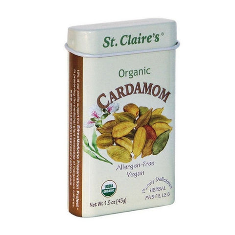 St.Claires Organics, Cardamom Herbal Pastilles, 1.5 Oz