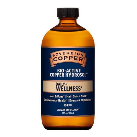 Sovereign Silver, Sovereign Silver BioActive Copper Hydrosol, 32 Oz