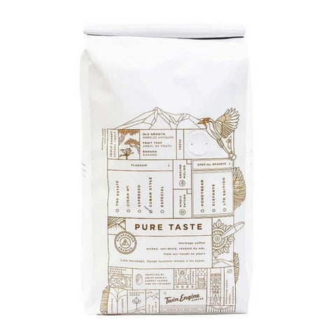 Twin Engine Coffee, Organic Cuban Style Dark Ground Coffee, 2.2 Lbs