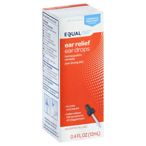 Equaline, Ear Relief Ear Drops, .4Oz (Case Of 6)