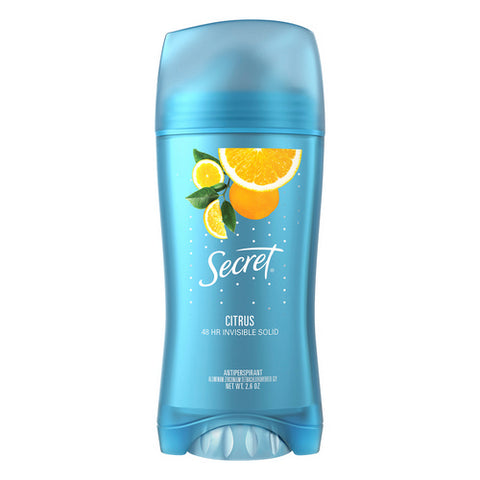 Secret, Invisible Solid Antiperspirant And Deodorant Hawaii Citrus Breeze, 2.6 Oz (Case Of 3)